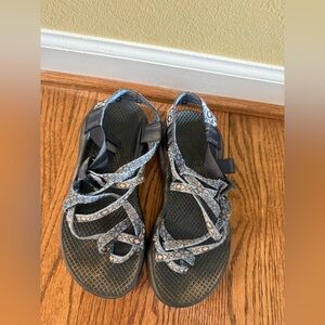 Chaco Women's Black and Gray Pattern Sandals